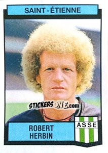 Sticker Robert Herbin - Football France 1987-1988 n. 309 - Panini