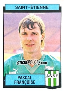 Figurina Pascal Francoise - Football France 1987-1988 - Panini