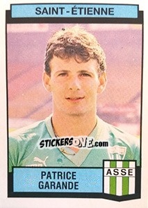 Figurina Patrice Garande - Football France 1987-1988 - Panini