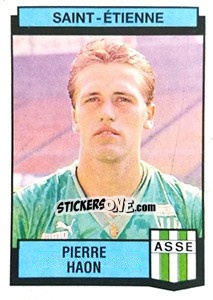 Figurina Pierre Haon - Football France 1987-1988 - Panini