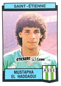 Figurina Mistapha El Haddaoui - Football France 1987-1988 - Panini