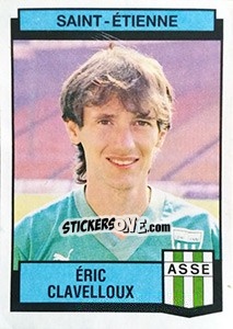 Sticker Eric Clavelloux - Football France 1987-1988 - Panini