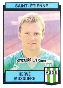 Sticker Herve Musquere - Football France 1987-1988 - Panini