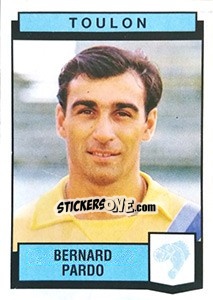 Figurina Bernard Pardo - Football France 1987-1988 - Panini