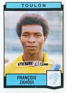 Sticker Francois Zahoui - Football France 1987-1988 - Panini