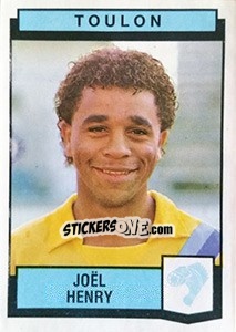 Sticker Joel Henry - Football France 1987-1988 - Panini