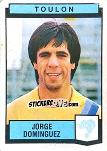 Figurina Jorge Dominquez - Football France 1987-1988 - Panini
