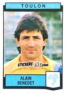 Figurina Alain Benedet - Football France 1987-1988 - Panini