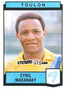 Sticker Cyril Makanaky - Football France 1987-1988 - Panini