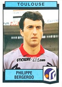 Figurina Philippe Bergeroo - Football France 1987-1988 - Panini