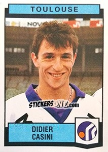 Sticker Didier Casini - Football France 1987-1988 n. 344 - Panini