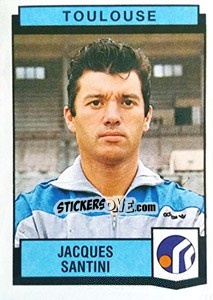 Sticker Jacques Santini - Football France 1987-1988 - Panini