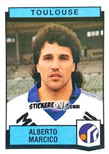 Cromo Alberto Marcico - Football France 1987-1988 - Panini