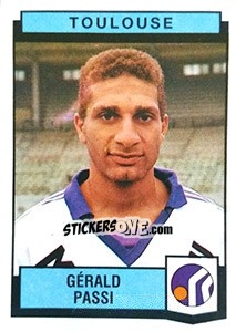 Figurina Gerald Passi - Football France 1987-1988 - Panini