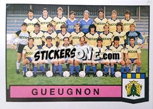 Sticker Equipe Geuegnon - Football France 1987-1988 - Panini