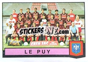 Sticker Equipe Le Puy - Football France 1987-1988 - Panini