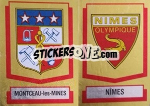 Sticker Equipe Montceau-les-Mines - Football France 1987-1988 - Panini