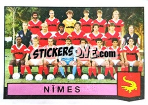 Sticker Equipe Nimes - Football France 1987-1988 - Panini