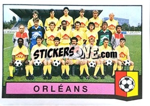 Sticker Equipe Orleans - Football France 1987-1988 - Panini