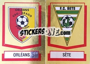 Sticker Ecusson Orleans / Sete - Football France 1987-1988 n. 383 - Panini
