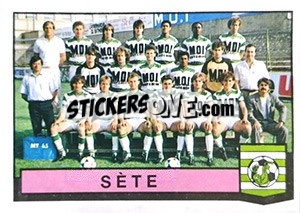 Sticker Equipe Sete - Football France 1987-1988 - Panini