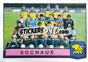 Figurina Equipe Sochaux - Football France 1987-1988 - Panini