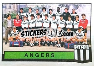Sticker Equipe Angers - Football France 1987-1988 - Panini