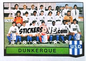 Figurina Equipe Dunkerque - Football France 1987-1988 n. 395 - Panini