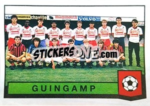 Sticker Equipe Guingamp - Football France 1987-1988 - Panini