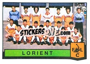Cromo Equipe Lorient - Football France 1987-1988 - Panini