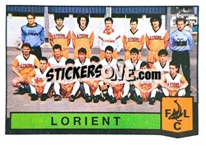 Sticker Equipe Lorient - Football France 1987-1988 n. 400 - Panini