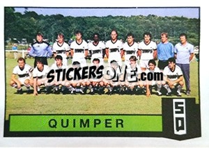 Sticker Equipe Quimper - Football France 1987-1988 - Panini