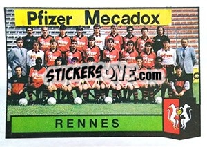 Sticker Equipe Rennes - Football France 1987-1988 n. 408 - Panini