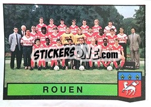 Sticker Equipe Rouen - Football France 1987-1988 - Panini