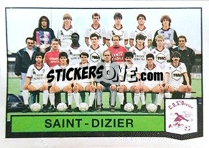Sticker Equipe Saint Dizier - Football France 1987-1988 - Panini