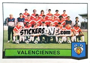 Sticker Equipe Valenciennes - Football France 1987-1988 - Panini