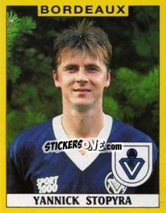 Sticker Yannick Stopyra - FOOT 1988-1989 n. 32 - Panini