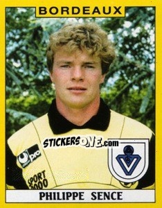 Figurina Philippe Sence - FOOT 1988-1989 - Panini