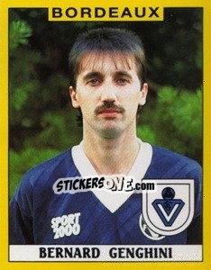 Sticker Bernard Genghini - FOOT 1988-1989 n. 36 - Panini
