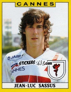 Sticker Jean-Luc Sassus - FOOT 1988-1989 - Panini