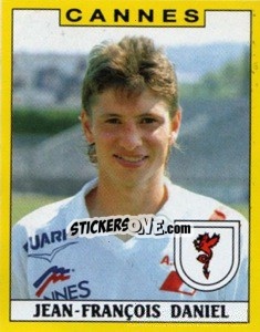 Sticker Jean-Francois Daniel - FOOT 1988-1989 - Panini