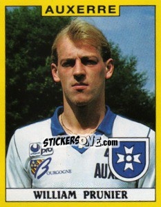 Figurina William Prunier - FOOT 1988-1989 - Panini