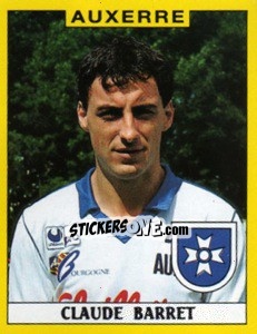 Sticker Claude Barret - FOOT 1988-1989 n. 6 - Panini