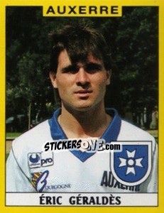 Figurina Eric Geraldes - FOOT 1988-1989 - Panini