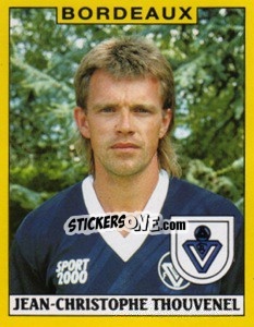 Sticker Jean-Christophe Thouvenel - FOOT 1988-1989 - Panini