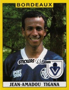 Sticker Jean-Amadou Tigana - FOOT 1988-1989 - Panini