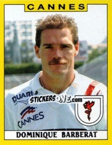 Figurina Dominique Barberat - FOOT 1988-1989 - Panini