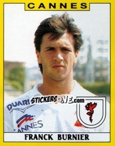 Sticker Franck Burnier - FOOT 1988-1989 - Panini