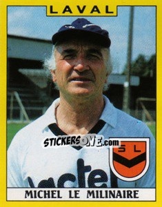 Sticker Michel Le Milinaire - FOOT 1988-1989 n. 79 - Panini