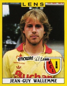 Sticker Jean-Guy Wallemme - FOOT 1988-1989 - Panini